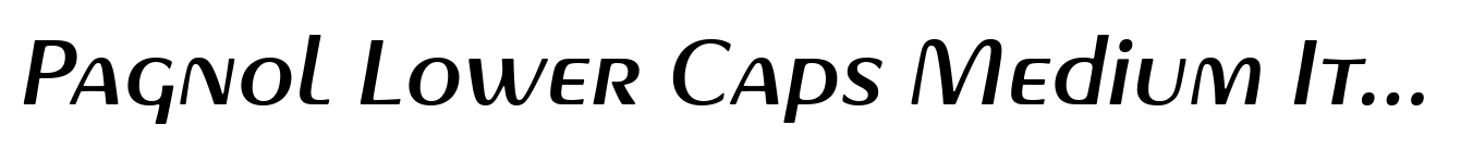 Pagnol Lower Caps Medium Italic